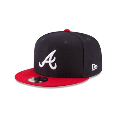 Sapca New Era Atlanta Braves MLB Team Color Basic 9FIFTY Snapback - Albastri